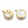 Natural Freshwater Shell Charms KK-S356-203G-NF-2