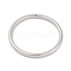 Non-Tarnish 304 Stainless Steel Grooved Ring Bangles for Women Men BJEW-Z064-03P-2