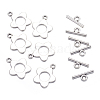 Flower Tibetan Style Alloy Toggle Clasps LS-A0977Y-2