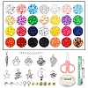 DIY Heishi & Barrel Beads Jewelry Set Making Kit DIY-YW0005-46-2