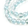 Baking Paint Transparent Glass Beads Strands DGLA-N011-8mm-05-3