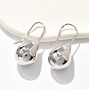 Teardrop Brass Dangle Earrings EJEW-B132-06P-2