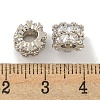 Brass Cubic Zirconia Beads KKB-L215-022P-2