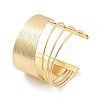 Alloy Open Cuff Bangles BJEW-K272-01G-5