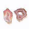 Natural Druzy Agate Pendants G-Q494-65L-G-2