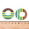 Epoxy Resin & Walnut Wood Pendants RESI-N039-121U-3