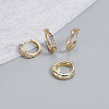 ANATTASOUL 3 Pairs 3 Style Crystal Rhinestone Star Hoop Earrings EJEW-AN0001-96-7