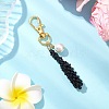 Baseball Bat Glass Seed Beaded Pendant Decoration HJEW-MZ00180-02-1