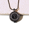 Alloy Tree of Life Urn Ashes Pendant Round Snake Chain Necklaces for Women Men PW-WG68F6E-01-2