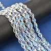 Electroplate Glass Bead Strands EGLA-E010-8x12mm-AB01-4