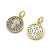 Brass Micro Pave AAA Cubic Zirconia Charms ZIRC-G100-11G-NR-1