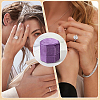Velvet Cover Plastic Couple Ring Box VBOX-WH20003-001K-6