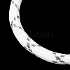Braided Round Polyester Cord Bracelet Makings FB-CBAEDA0-01P-25-2