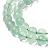 Natural Green Fluorite Beads Strands G-K340-A03-02-4