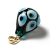 Handmade Evil Eye Lampwork Pendants LAMP-F026-04D-3