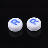 Initial Acrylic Beads X-OACR-E001-20R-2