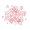  Natural Round Loose Gemstone Rose Quartz Beads G-TA0001-09-18