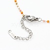 Glass Seed Beads Beaded Necklaces NJEW-JN03277-05-3