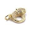 Brass Micro Pave Cubic Zirconia Charms ZIRC-F131-03G-3