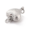 Rhodium Plated 925 Sterling Silver Magnetic Clasps STER-A001-03P-3