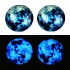 Fluorescent Glass Cabochons GGLA-T004-12C-5