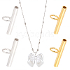 4Pcs 2 Colors 925 Sterling Silver Pin to Pendant Converter STER-BBC0009-17B-1