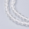 Natural Quartz Crystal Beads Strands X-G-D166-B-3mm-1