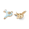 Alloy Enamel Pendants ENAM-R149-11B-G-2