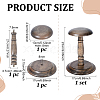 Wood Dome Shaped Stem Hat Rack AJEW-WH0609-778B-2