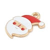 Christmas Alloy Enamel Pendants ENAM-K074-01G-03-2