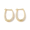 Clear Cubic Zirconia Teardrop Hoop Earrings EJEW-P227-02G-1