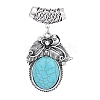 Synthetic Turquoise Pendants PALLOY-G270-01AS-1