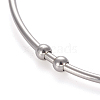 201 Stainless Steel Cuff Bangles BJEW-E364-BP14-2