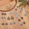 Tibetan Style Filigree Alloy Pendants TIBEP-SC0001-18-6