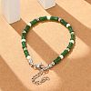 304 Stainless Steel Beaded Bracelets for Women BJEW-M056-08P-04-5