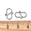 304 Stainless Steel S-Hook Clasps STAS-Z124-04A-P-3