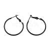 Baking Paint 201 Stainless Steel Hoop Earrings EJEW-P185-C01-01-1