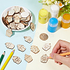 4 Sets Unfinished Wood Cutouts Ornaments WOOD-SC0001-91D-3