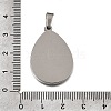 304 Stainless Steel Pendant Cabochons Settings SA-CBA8A58-01B-P-3