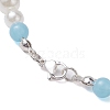 Acrylic Pearl & Luminous Beaded Necklaces for Women NJEW-JN04909-5