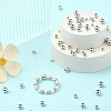 200Pcs 4 Styles Rack Plating and Vacuum Plating Brass Round Spacer Beads KK-CJ0001-91-6