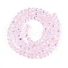 Transparent Glass Beads Strands EGLA-N016-4mm-04-2