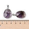 Natural Amethyst Pendants G-H086-01P-02-3