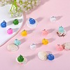 49Pcs 7 Styles Opaque Resin Pendants RESI-SZ0003-47-4