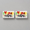 Summer Theme Silicone Focal Beads SIL-SZC0002-06B-1