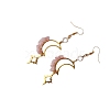 Natural Rose Quartz Dangle Earrings for Women PW-WG0B472-01-5