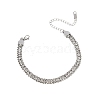 Stainless Steel Rhinestone Cup Chain Bracelets PW-WG34DD3-01-1