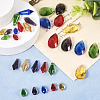  30Pcs 15 Styles Transparent Glass Pendants GLAA-TA0001-34-12