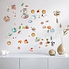 8 Sheets 8 Styles Coffee Theme PVC Waterproof Wall Stickers DIY-WH0345-067-6