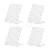 Frosted Slant Back Acrylic Earring Display Stands EDIS-WH0030-16-1